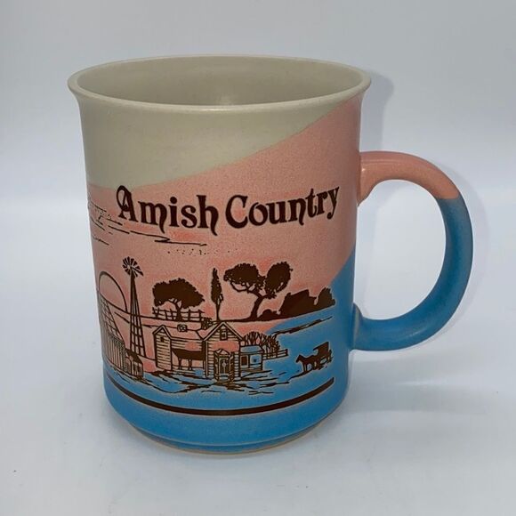 Otigiri Vintage Amish Country 3D Coffee Mug - Picture 1 of 7